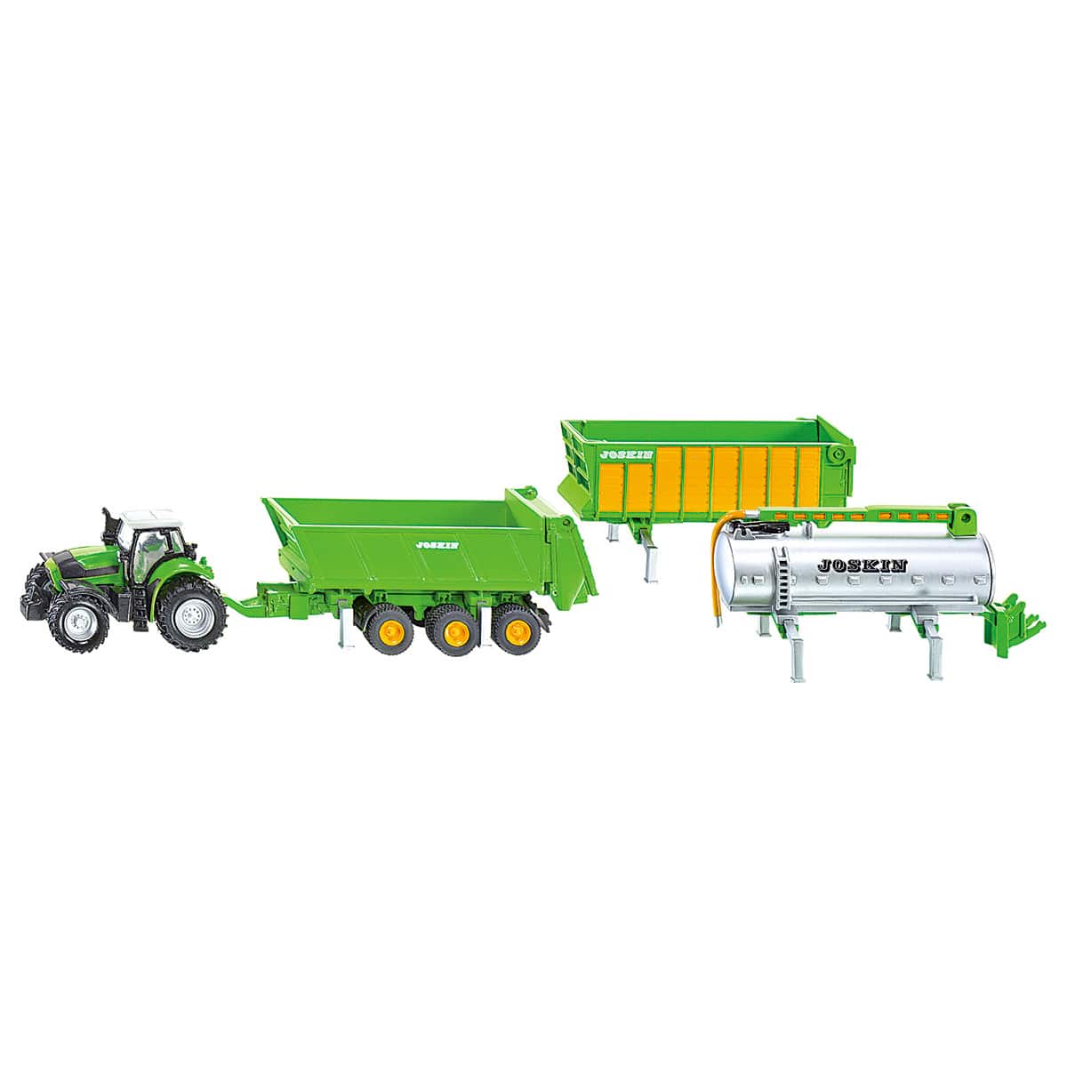 Fendt トラクター コンバイン トレーラー 1851 Siku トラクター バリエーション表示 木材運搬トレーラー付き: ミニカー