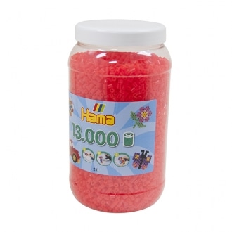 ハマビーズ ボトル 13000pcs ケイコウクリアローズ