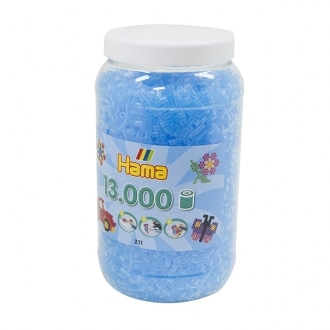 ハマビーズ ボトル 13000pcs クリアライトブルー