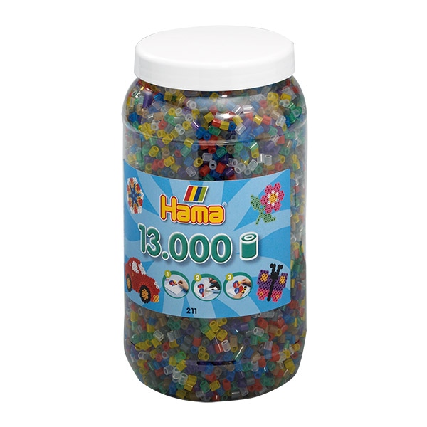 ハマビーズ ボトル 13000pcs クリアミックス