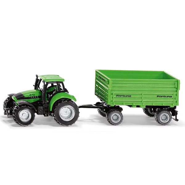 DEUTZ-FAHRトラクター Fortuna4輪トレーラー付き