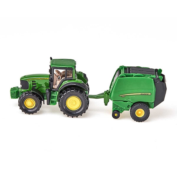 John Deere Tractor with Baler