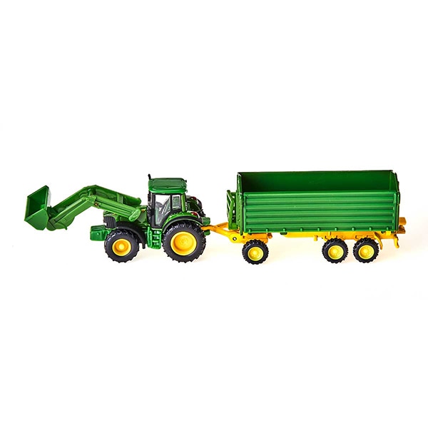 ファーマー John Deere Fローダー付きトラクター トレーラー付き